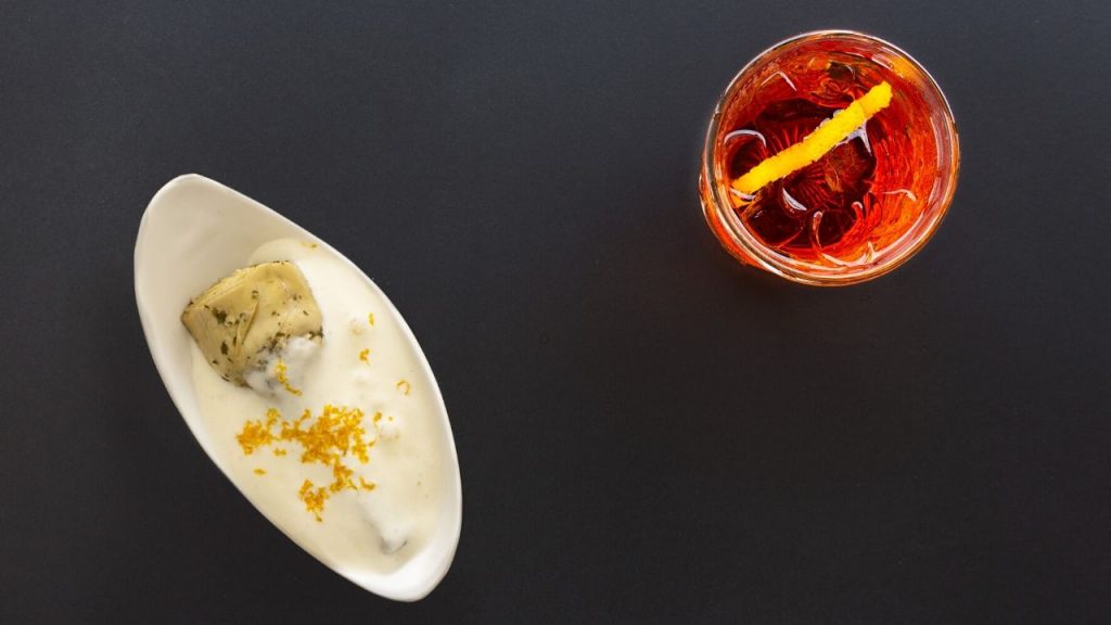 americano cocktail carciofini