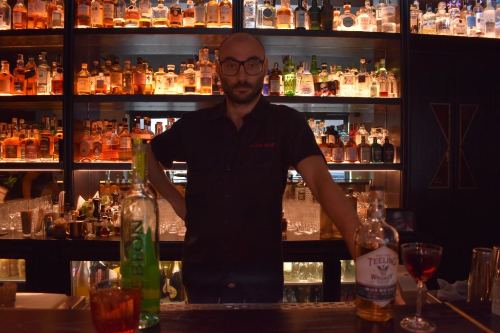 Davide Diaferia barman del Drink Kong di Roma