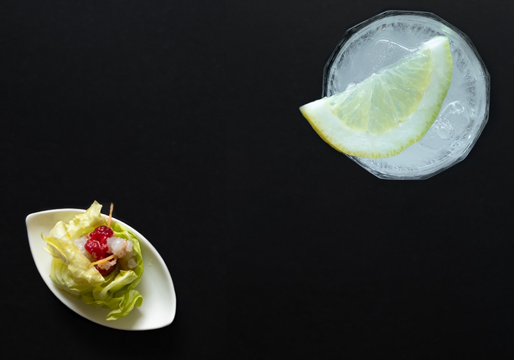 Gin fizz - Scampo marinato