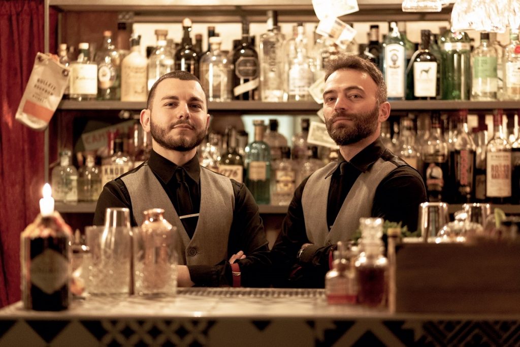 Giambattista Rizzi e Filippo Veneziani , proprietari e bartender del Southside Cocktail Bar di Monopoli