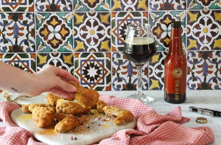 birra rossa boca de basi corti veneziane con ali di pollo speziate