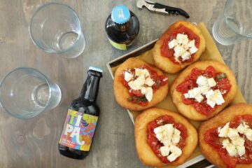 birra artigianale e pizza fritta