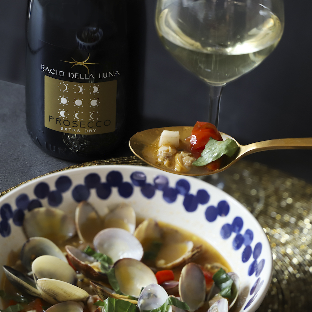 abbinamento prosecco guazzetto di vongole