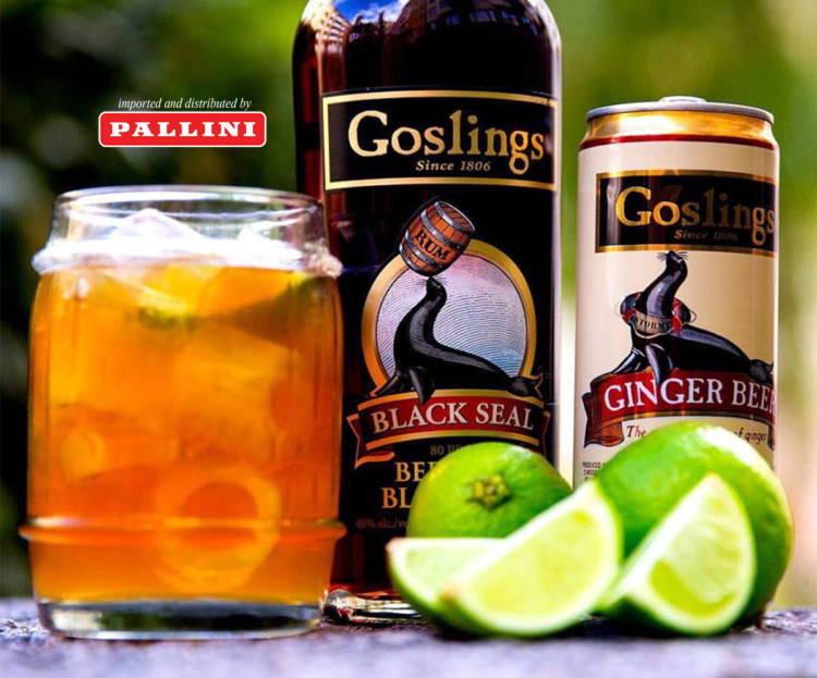 Drink Dark 'n Stormy con Gosling Rum e Ginger Beer