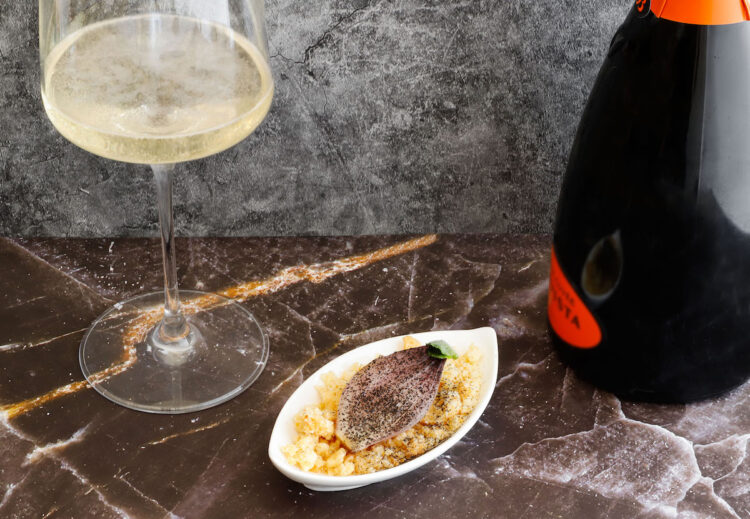 Scalogno confit e Franciacorta