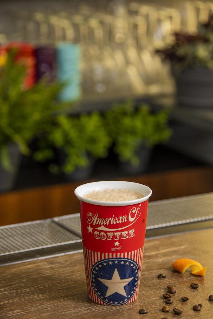 Frozen Americano cocktail con gelato