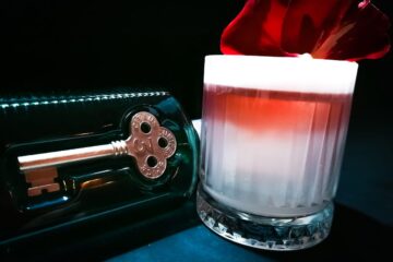 drink EVELINE di Pietro Testa direttore e barman di Al Tagliando gin e tequila bar di Milano