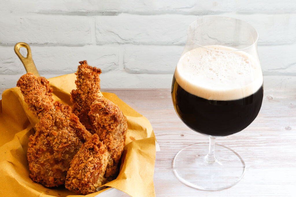 Costine in tempura e birra scura