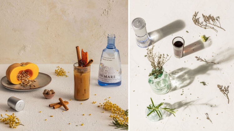 cocktail d'autunno con gin mare