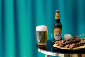 birra Kozel lager e arrosticini