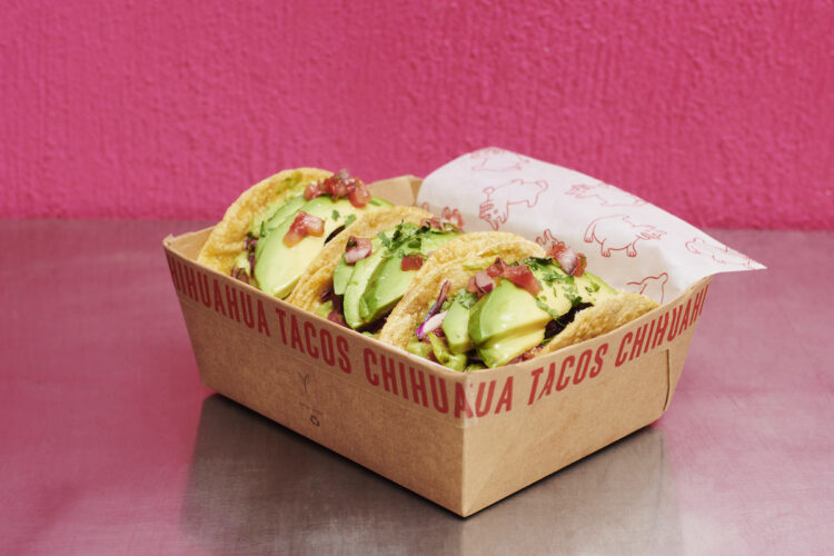 tacos messicani con avocado