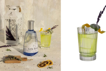 basil lavender cocktail con gin mare per la festa della donna