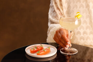 French 75 e salmone con yogurt greco