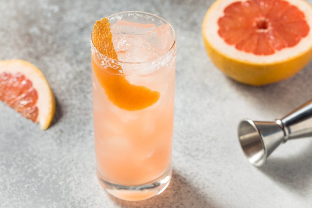 paloma cocktail con tequila e pompelmo